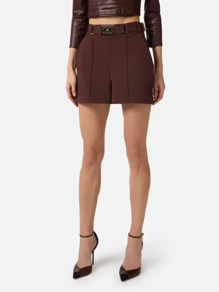 Шорти Elisabetta Franchi коричневі