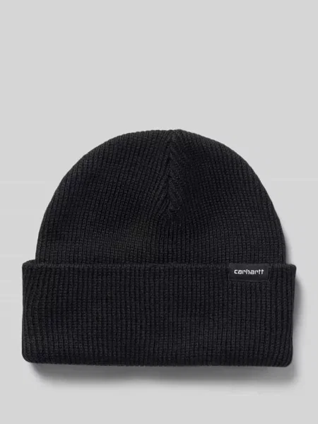 Czapka beanie z detal z logo model GORDAN' Carhartt Wip czarna