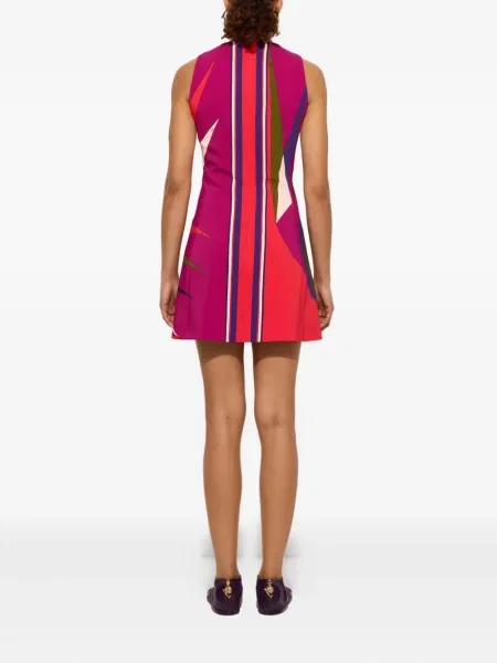 Rochie mini Pucci cu imagine cu imprimeu abstract de costum roz