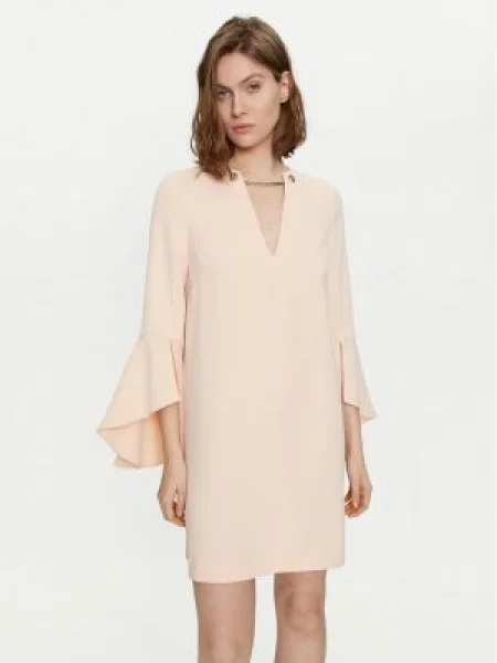 TWINSET Rochie cocktail Straight Fit roz