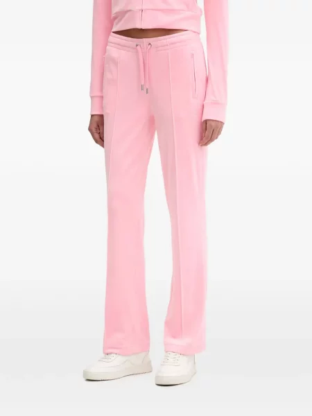 Pantaloni Juicy Couture alergare cu cordon roz