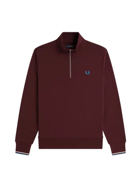 Haftowana bluza Fred Perry czerwona