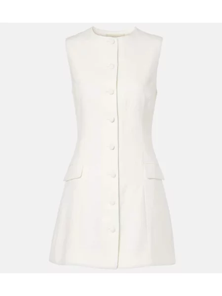 Sukienka Faithfull z twillu biała