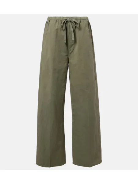 Ľanové nohavice Citizens Of Humanity zelená