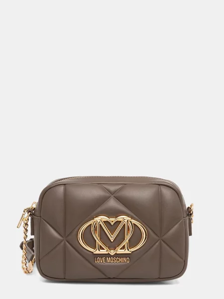 LOVE MOSCHINO Ročna torba rjava