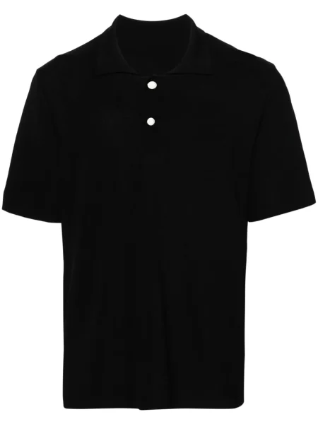 Polo Jacquemus tricotate negru