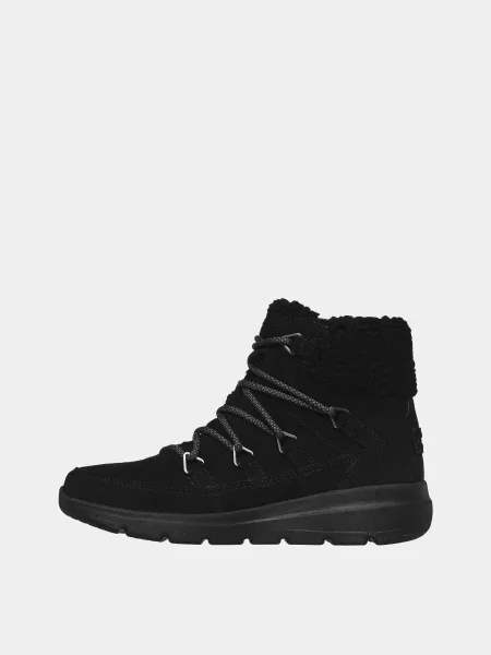 Кожаные ботинки Skechers черные