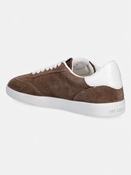 Semišové tenisky Love Moschino hnědé