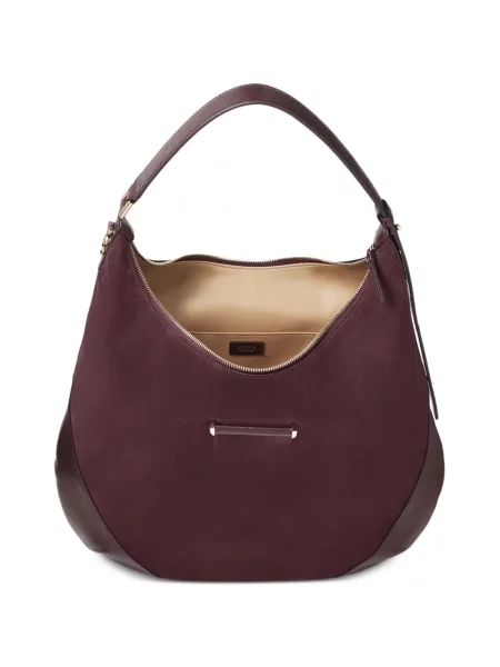 Geanta hobo Jimmy Choo din piele de căprioară maro