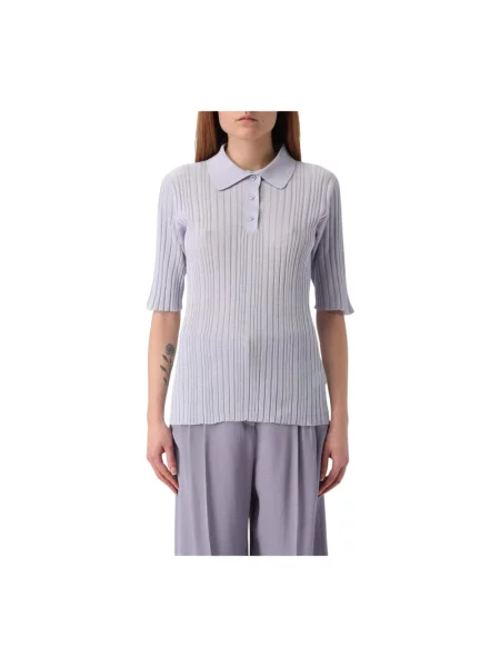 Koszulka polo Fabiana Filippi fioletowa