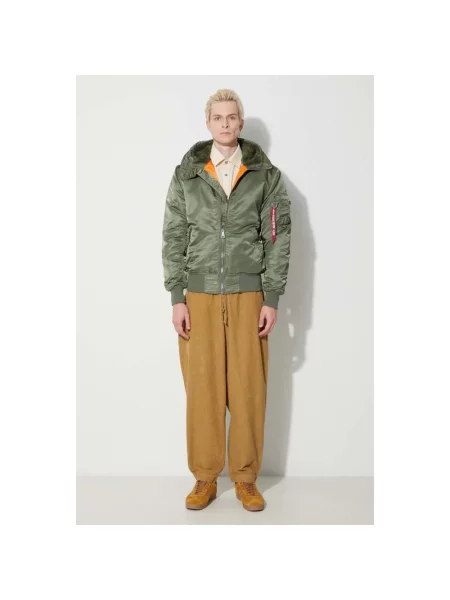 Alpha Industries kurtka Hooded zimowa zielony