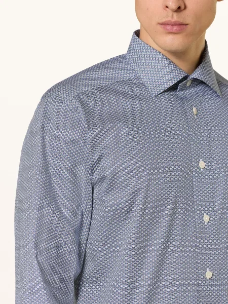 Eton Košile Contemporary Fit tmavě modrá / tmavě modrá bílá
