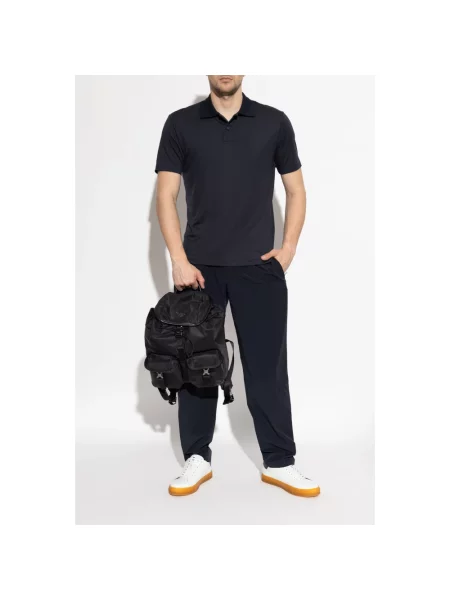 Spodnie Emporio Armani niebieskie