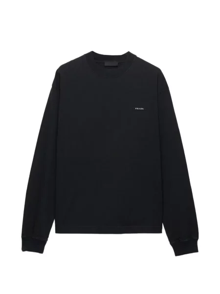 Lung tricou Prada negru