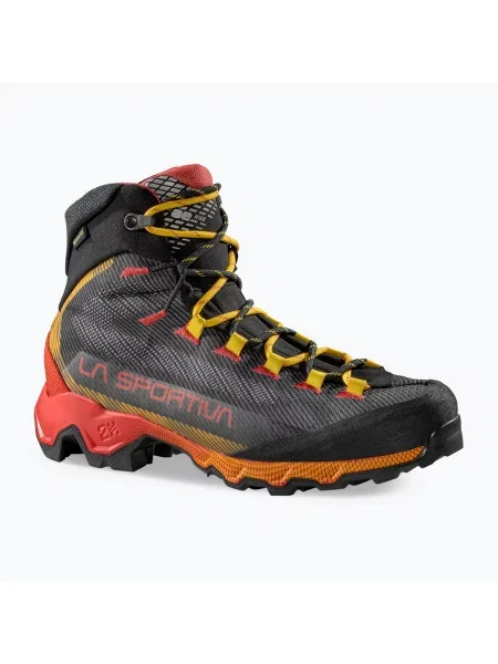 Pantofi de trekking pentru bărbați La Sportiva Aequilibrium Hike GTX carbon/yellow galben