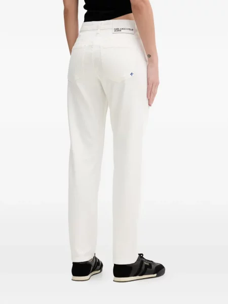 Blugi Karl Lagerfeld Jeans cu autograf alb