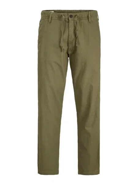JACK & JONES Chino kalhoty JPSTKane olivová