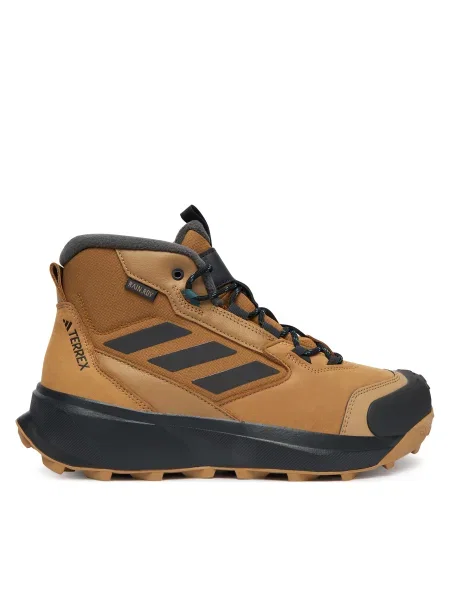 Sneakerși Adidas Terrex din piele maro
