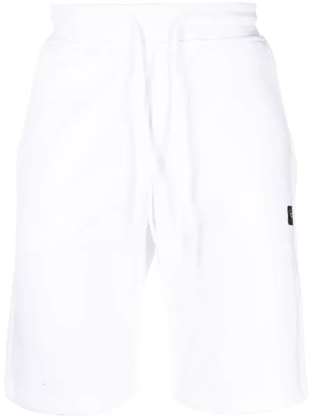 Pantaloni scurți Paul & Shark cu autograf alb