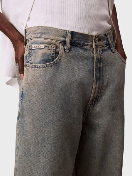 Прямі джинси Calvin Klein Jeans блакитні