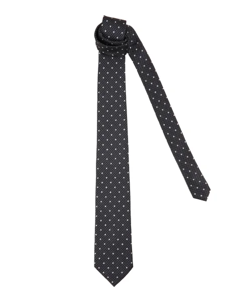 Michael Kors Kravata CLASSIC temno siva bela