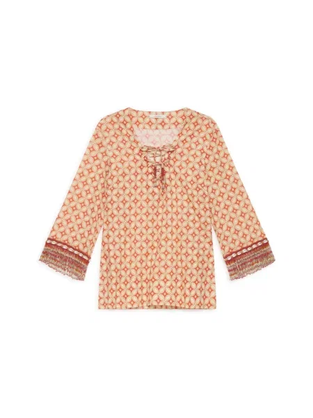 Bluzka w kwiaty Maliparmi w kwiatki pomarańczowy