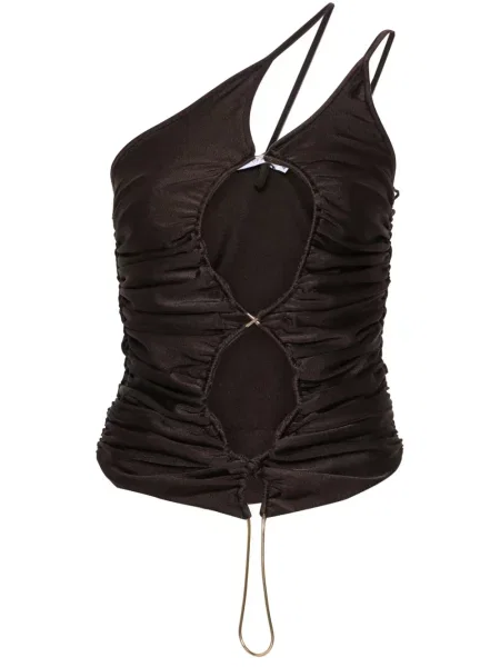 Top .amen. asymetryczny brązowy