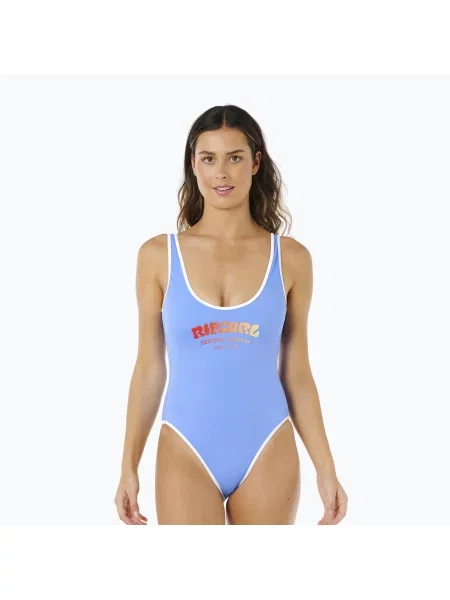 Costum de baie întreg Rip Curl Surf Puff sky blue albastru