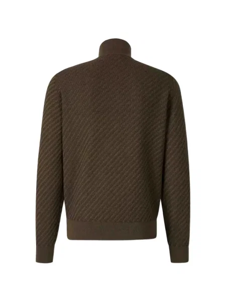 Cardigan Brioni maro