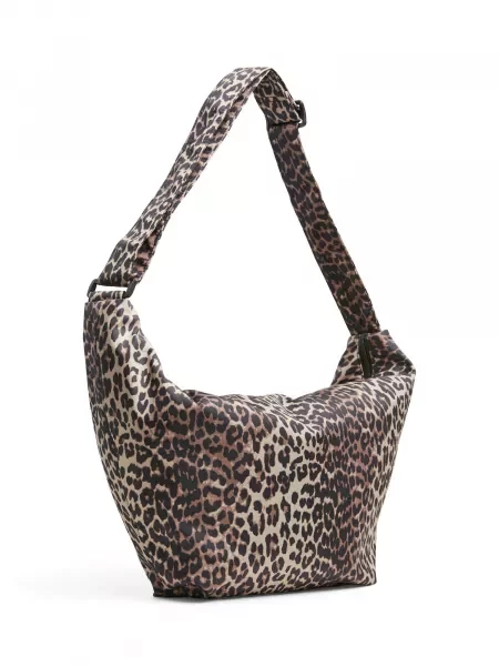 PIECES Geantă de umăr PCAmanda bej / maro negru