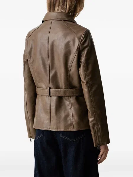 Cu centură geanta de piele Guess maro