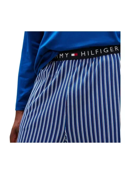 Pijamale Tommy Hilfiger albastru