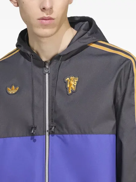 Semišové kalhoty Adidas s kapucí s kulatým výstřihem zelené