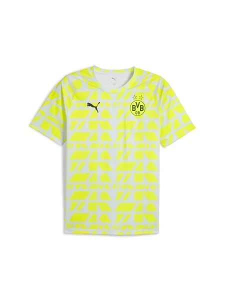 PUMA koszulka przedmeczowa Borussia Dortmund Sport Silver Mist/Żółty Alert S żółta