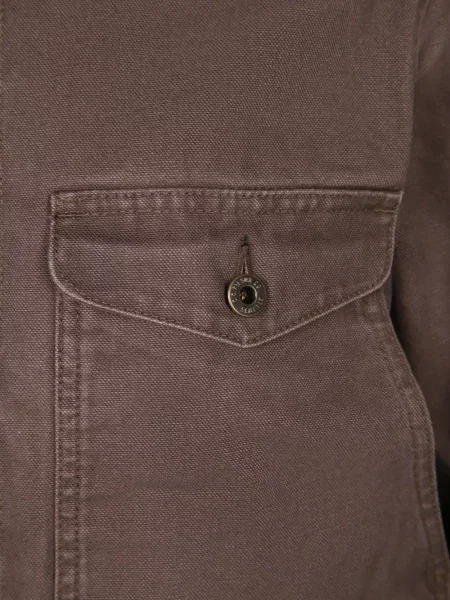 Gulerat geacă Filson de catifea cord maro
