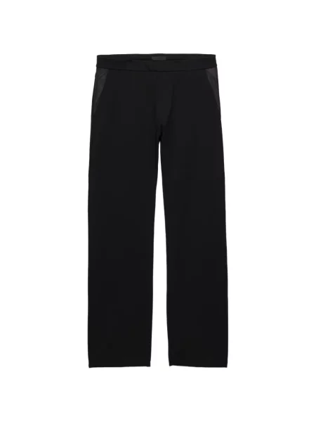 Pantaloni Prada din fleece negru