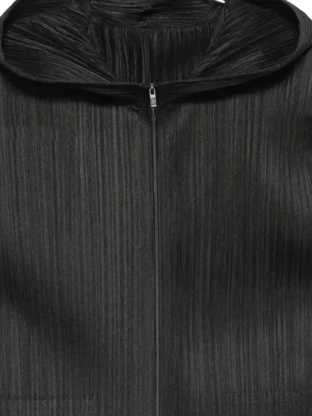 Hanorac cu glugă Pleats Please Issey Miyake negru