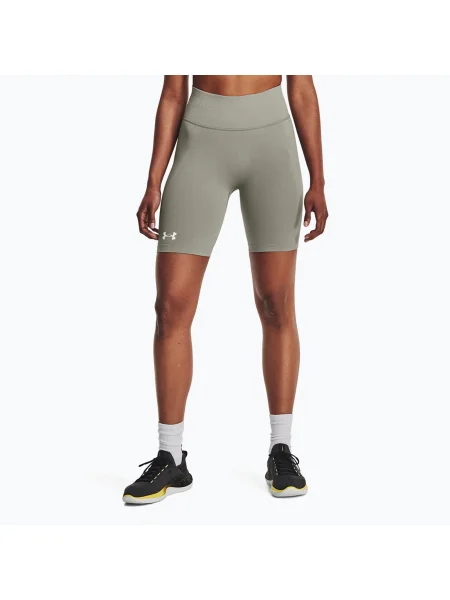 Under Armour Train Seamless grove green/white дамски шорти за тренировка бяло