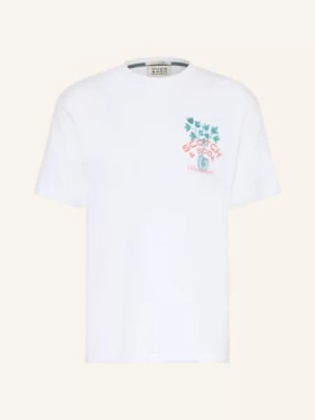 Scotch & Soda T-Shirt weiss biała