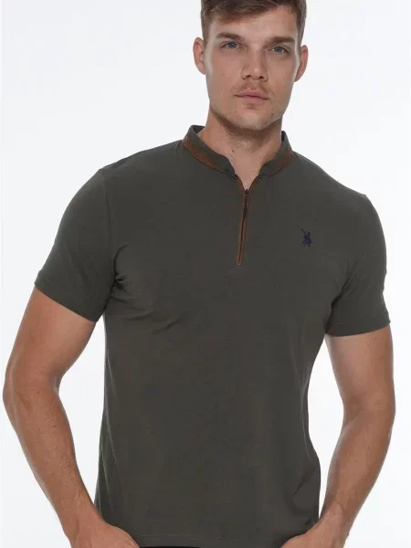 Tricou polo Dewberry gri