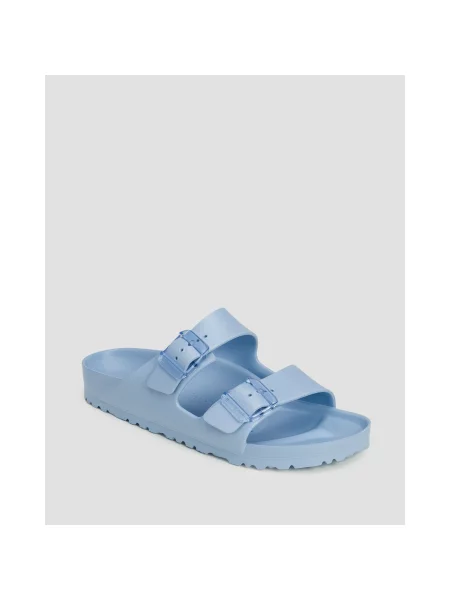 Klapki Birkenstock na sprzączkę niebieskie