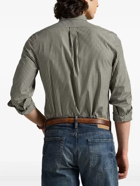 Μικρός κασκέτο Polo Ralph Lauren με χαμηλή μέση υφαίνω διαγωνίως πράσινο