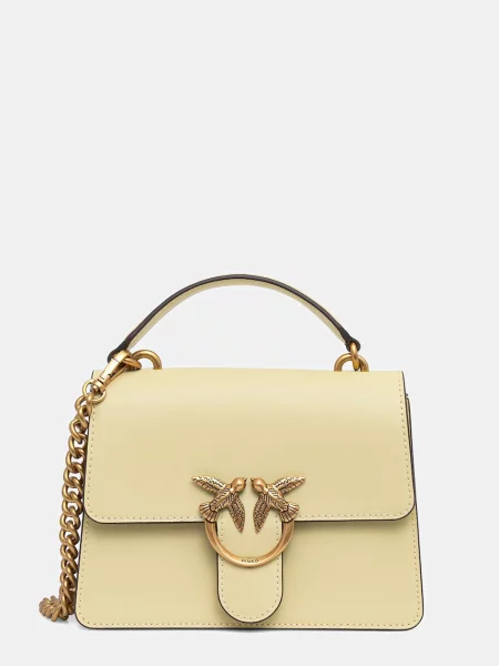 PINKO Torebki Kobieta ONE SIZE Skóra Flap Crossbody Bag żółty