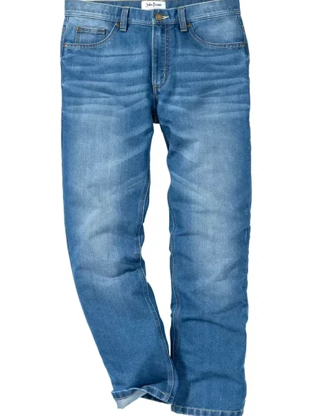 Jeansy regular fit straight niebieskie