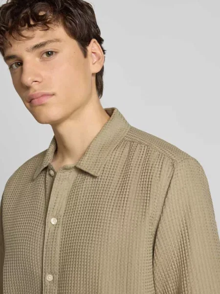 Koszula casualowa o kroju regular fit z czystej bawełny Only & Sons czarna