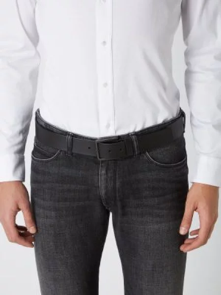 Ze skóry model Gionio' Hugo czarny