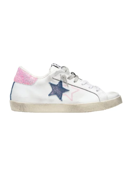 Sneakersy 2star skórzane białe