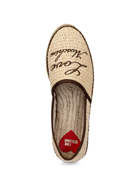 Espadrile Love Moschino cu broderie