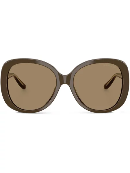 Ochelari de soare rotunzi Giorgio Armani maro