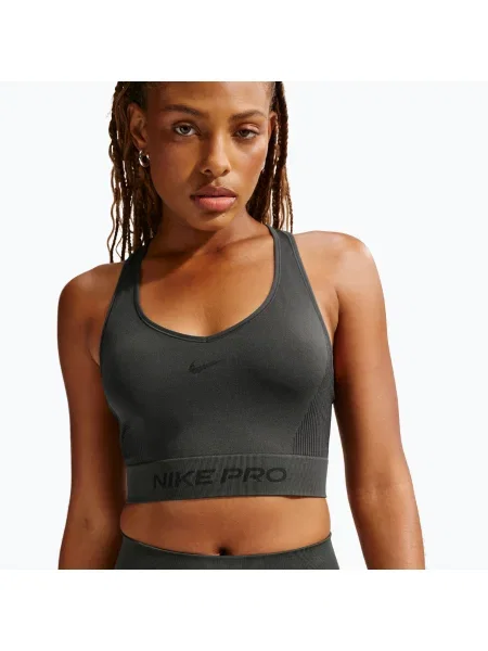 Tricou pentru femei Nike Pro Seamless Dri-Fit Cropped dark
